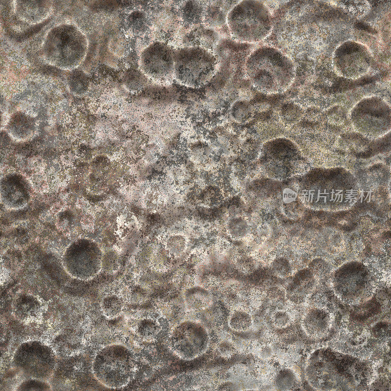 自然地面行星小行星流星月亮岩石无缝图案瓷砖HD - 03